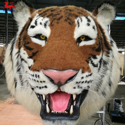 An der Wand befestigter animatronischer realistischer Tigerkopf-künstlicher Typ