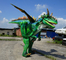 Leichtes Animatronic Dinosaurier-Kostüm-Grün
