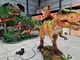Einkaufszentrum kundengebundene Längen-Fahrt auf das Dinosaurier-Show-realistische Gehen
