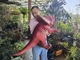 Rote Baby-Anpassung Dino-Handpuppe für Vergnügungspark