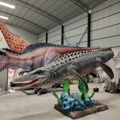 Abenteuer-Themen-Vergnügungspark Mosasaurus-Dino-Modell Animation künstliche Bewegung lebensgroße 3d Dinosaurier
