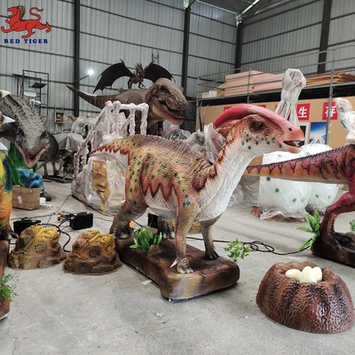 kaufen Realistischer animatronischer Parasaurolophus-Dinosaurier-Jurassic-Vergnügungspark-Dinosaurier online manufacture