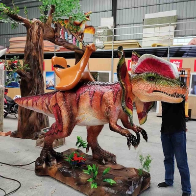 kaufen Realistische Dilophosaurus-Dinosaurier-Animatronik zum Verkauf Farbe angepasst online manufacture