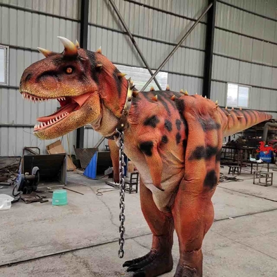 Carnotaurus realistisches Dinosaurier-Kostüm für Erwachsene, manuelle Steuerung für Leistung