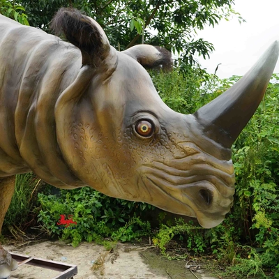 Wasserdichtes realistisches animatronisches Tier-Rhinoceros-Sondaicus-Modell