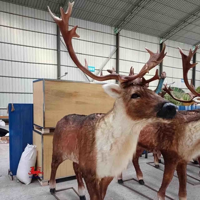 Jurassic World realistische animatronische Tiere Elch Statue Größe angepasst