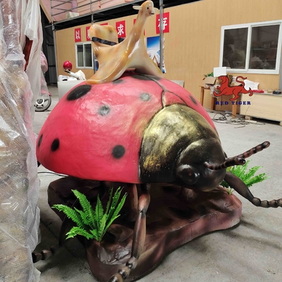 Good price Freizeitpark realistisches animatronisches Marienkäfer-Modell in natürlicher Farbe Online