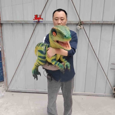 Guter Preis Lebensgroße realistische Dinosaurierpuppe, Jurassic Park Velociraptor Handpuppe Online