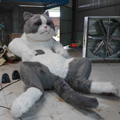 Good price Lebensgroße realistische animatronische Tiere 200 W Größe benutzerdefinierte interaktive sprechende Katze Online