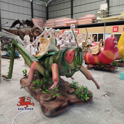 3m große animatronische Insekten / animatronische Gottesanbeterin für Themenpark