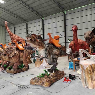 Animatronic T Rex Dinosaurier Ride Sonnenfester wasserdichter künstlicher Dinosaurier