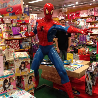 Fiberglas Marvel Spider Man Statue Lebensgroße Spiderman-Statue