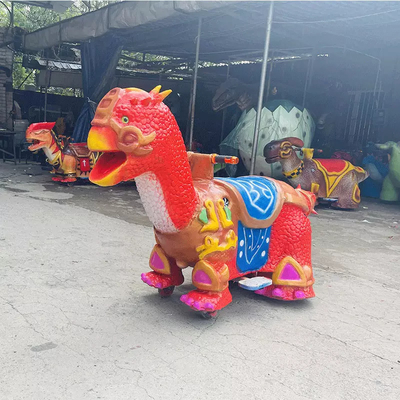 Gehende Dinosaurierfahrten der Münzkontrolle, animatronische Dino-Fahrt an