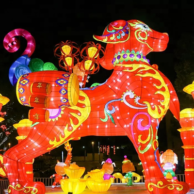 kaufen Im Freien wasserdichte chinesische Seidenlaternen 60CM-30M Größe für Festival-Show online manufacture