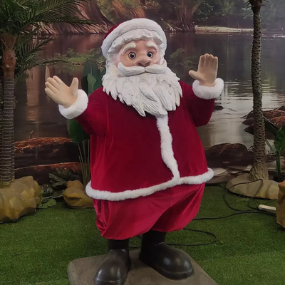 Animierter Weihnachtsmann für den Innenbereich, lebensgroße Dekoration, Weihnachtsmann-Modell
