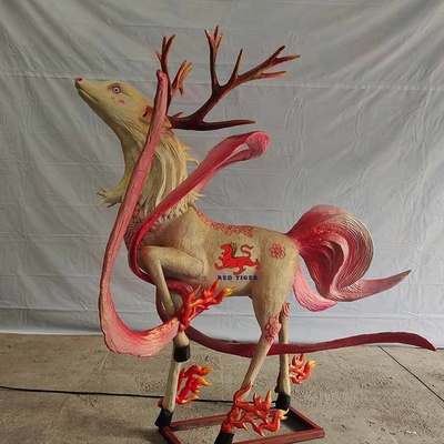 Kundengerechte realistische Animatronics-chinesische Mythologie-Tierpu Jiu