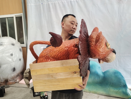 Kundenspezifische Längen-realistische Dinosaurier Cosplay-Partei-Stützen-Silikon-Dragon Hand Puppet In Custom-Farben