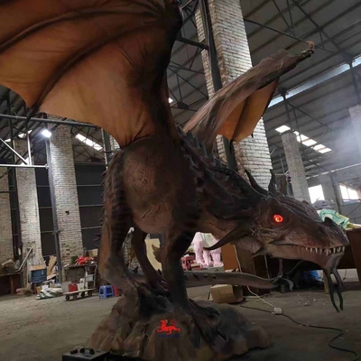 Hochsicherheit Flexibler realistischer Animatronischer Dinosaurier mit verstellbarer Bewegungsgeschwindigkeit