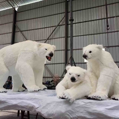 Themenparks Authentischer animatorischer Eisbär mit Stimme und Tierschall