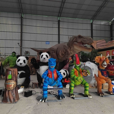 Dynamisches realistisches animatronisches Karikaturmodell für Dinosaurier