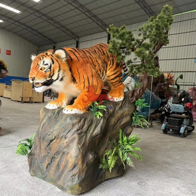 Qualität Themenpark realistischer Animatroniker Lebensgröße Tiger individuell Fabrik