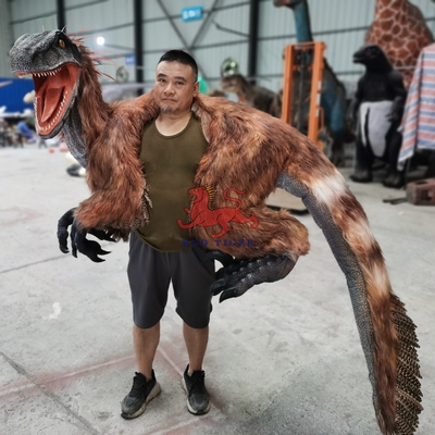 kaufen Spielplätze Dinosaurier Schulterpuppe Kinder Alter Deinonychus Puppe online manufacture