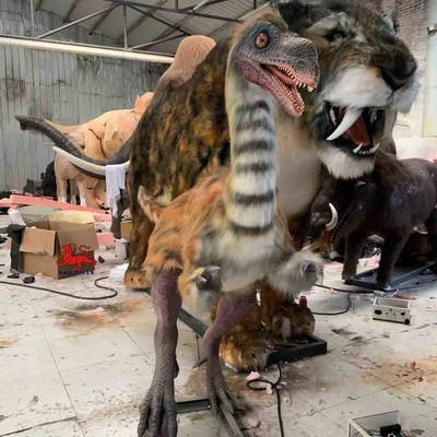 Lebensechte realistische animatronische Dinosaurier-Vergnügungspark Limusaurus-Modell