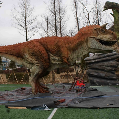 Good price Freizeitpark-Ausrüstung Realistische animatronische Dinosaurier-Modell-Carnotaurus-Statue Online