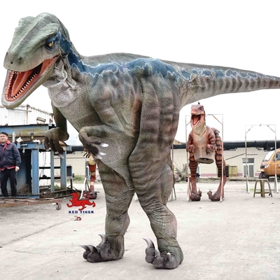Animatronisches realistisches Dinosaurier-Kostüm / Raptor-Kostüm für Erwachsene für den Außenbereich