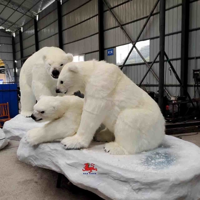 Realistischer, animatronischer, lebensgroßer Eisbär, personalisierbar, 12 Monate Garantie