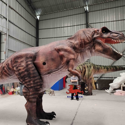 Museum Realistisches Dinosaurier-Kostüm 8 m lang Erwachsene Sounds Customized