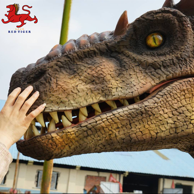 Animatronisches realistisches Raptor-Kostüm mit hoher Interaktivität und Bewegung / Sound
