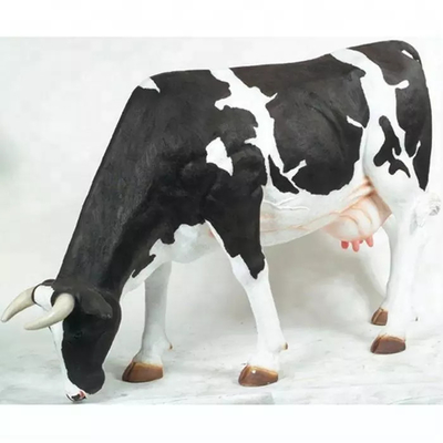 Guter Preis Realistische Tierstatuen-fertigte wasserdichte lebensgroße Kuh-Skulptur verfügbares besonders an Online