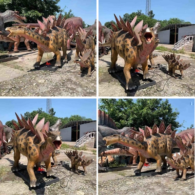 Imprägniernder lebensgroßer realistischer Animatronic Dinosaurier im Freien für Trampoline-Park