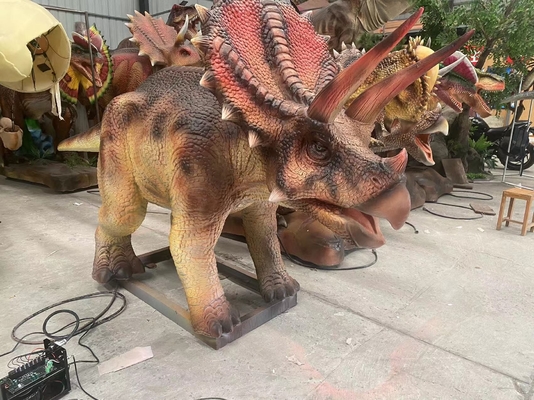 Good price Elektrischer Triceratops-Animatronic Dinosaurier-Modell Infrared Control System Online