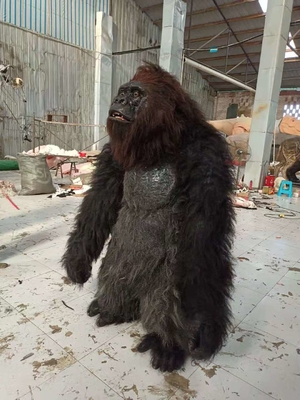 Plüsch pelzartiges erwachsenes realistisches Halloween kostümiert Maskottchen-Tiersmoking Fursuit-Gorilla