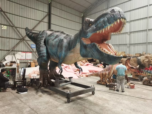 Wetterbeständig realistischer Animatroniker Dinosaurier T-Rex Servomotoren Dinosaurier Vielzahl von Bewegungen