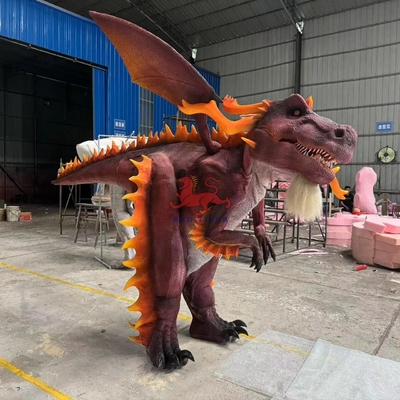 Ausstellungen im Freizeitpark Realistisches Animationsdragonenkostüm 12 Monate Garantie