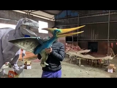 Lebensgroße realistische Dinosaurierpuppe, Jurassic Park Pterosaurier Handpuppe